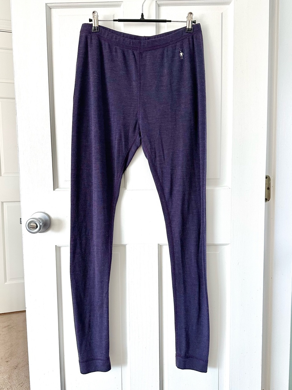 Smartwool Merino Wool Leggings Purple Base Layer Women’s Size XL